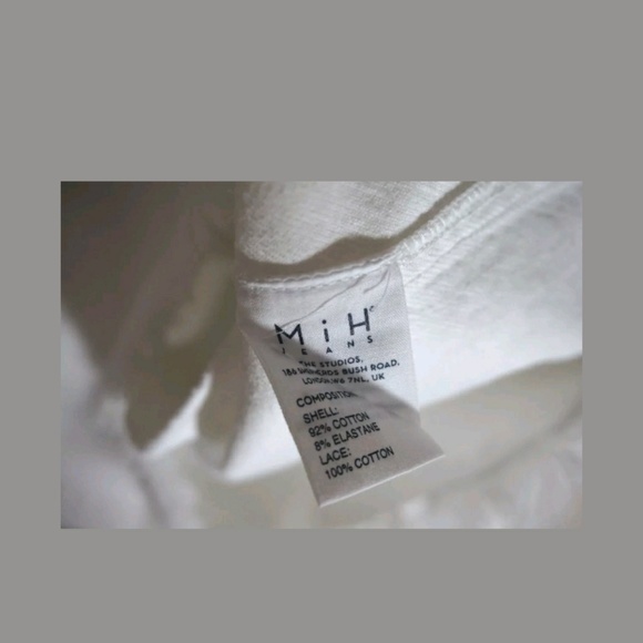 MIH white denim lace mini dress - Picture 6 of 8